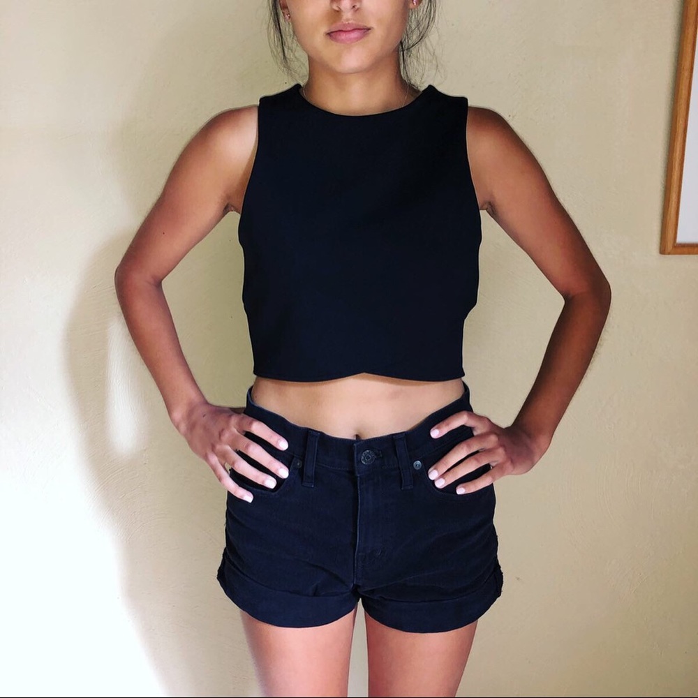 Black Crop Top